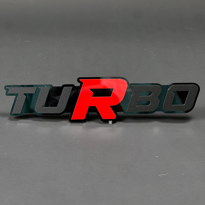 1PC TURBO 3D Acrylic Badge - Car Truck Emblem Fender Tailgate Trunk Sticker