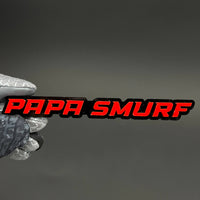 1PC PAPA SMURF 3D Acrylic Badge - Car Truck Emblem Fender Tailgate Trunk Sticker