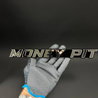 1PC MONEY PIT 3D Acrylic Badge - Car Truck Emblem Fender Tailgate Trunk Sticker