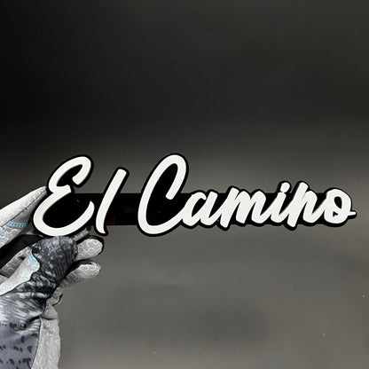 1PC El Camino 3D Acrylic Badge - Car Truck Emblem Fender Tailgate Trunk Sticker