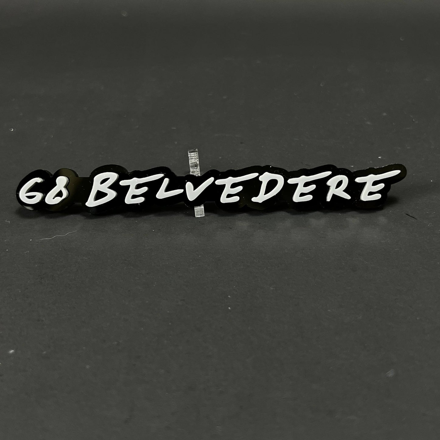 1PC 68 BELVEDERE 3D Acrylic Badge - Car Truck Emblem Fender Sticker