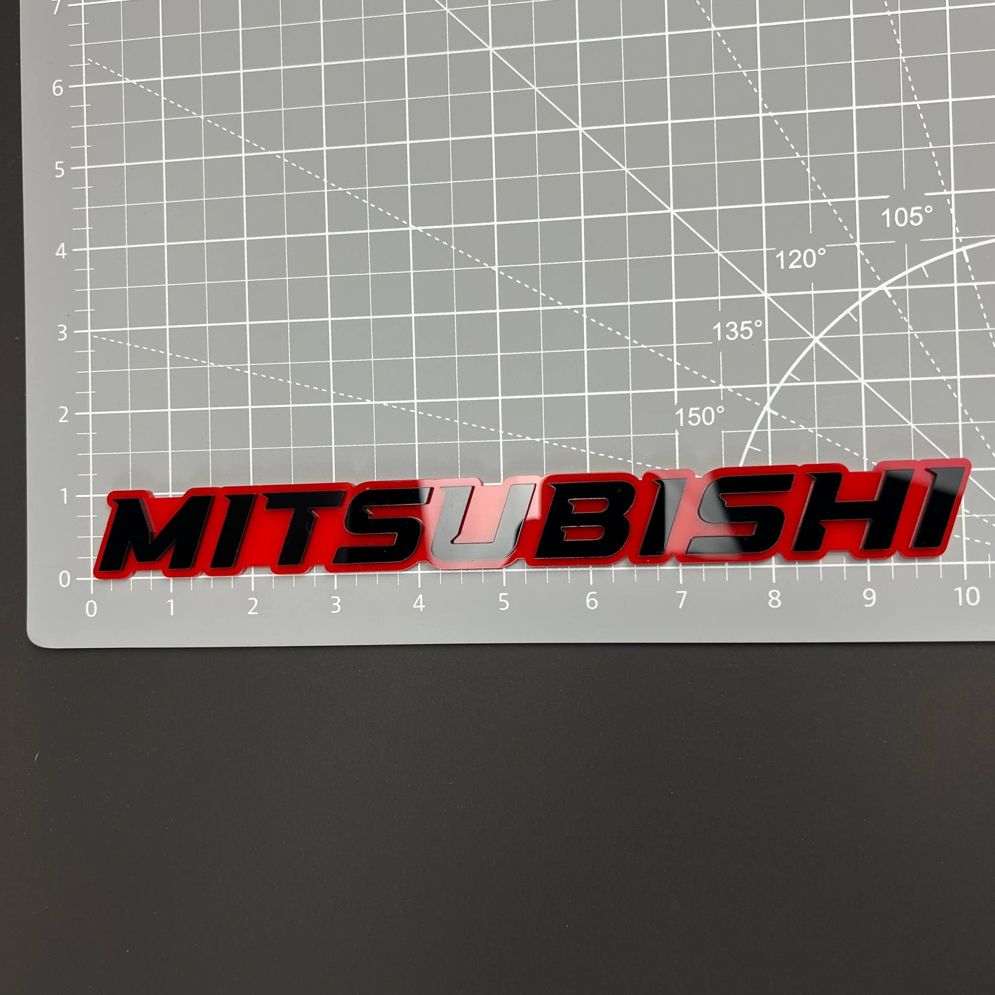 Mitsubishi 3D Acrylic Badge - Car Truck Emblem Fender Tailgate Trunk Sticker