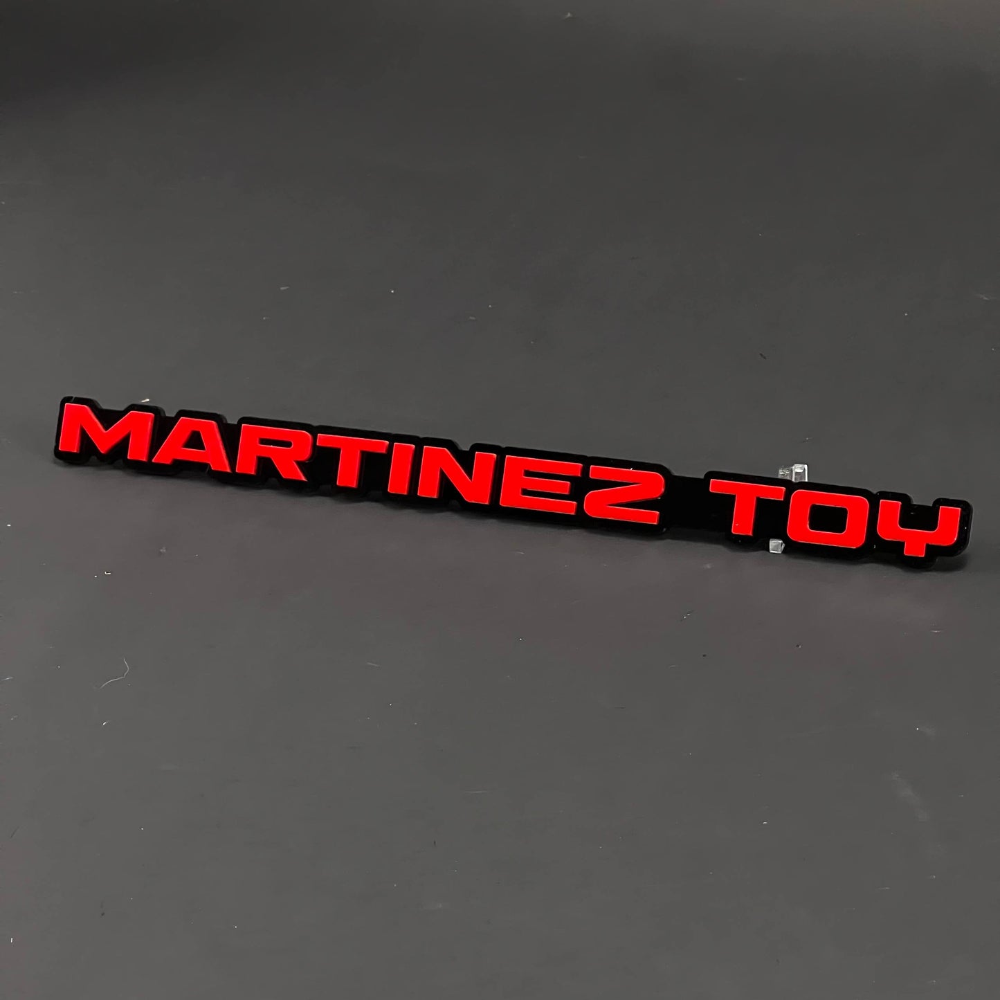 1PC MARTINEZ TOY 3D Acrylic Badge - Car Truck Emblem Fender Sticker
