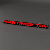 1PC MARTINEZ TOY 3D Acrylic Badge - Car Truck Emblem Fender Sticker