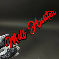 1PC Milf Hunter 3D Acrylic Badge - Car Truck Emblem Fender Sticker