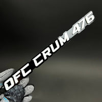 1PC OFC CRUM 476 3D Acrylic Badge - Car Truck Emblem Fender Sticker