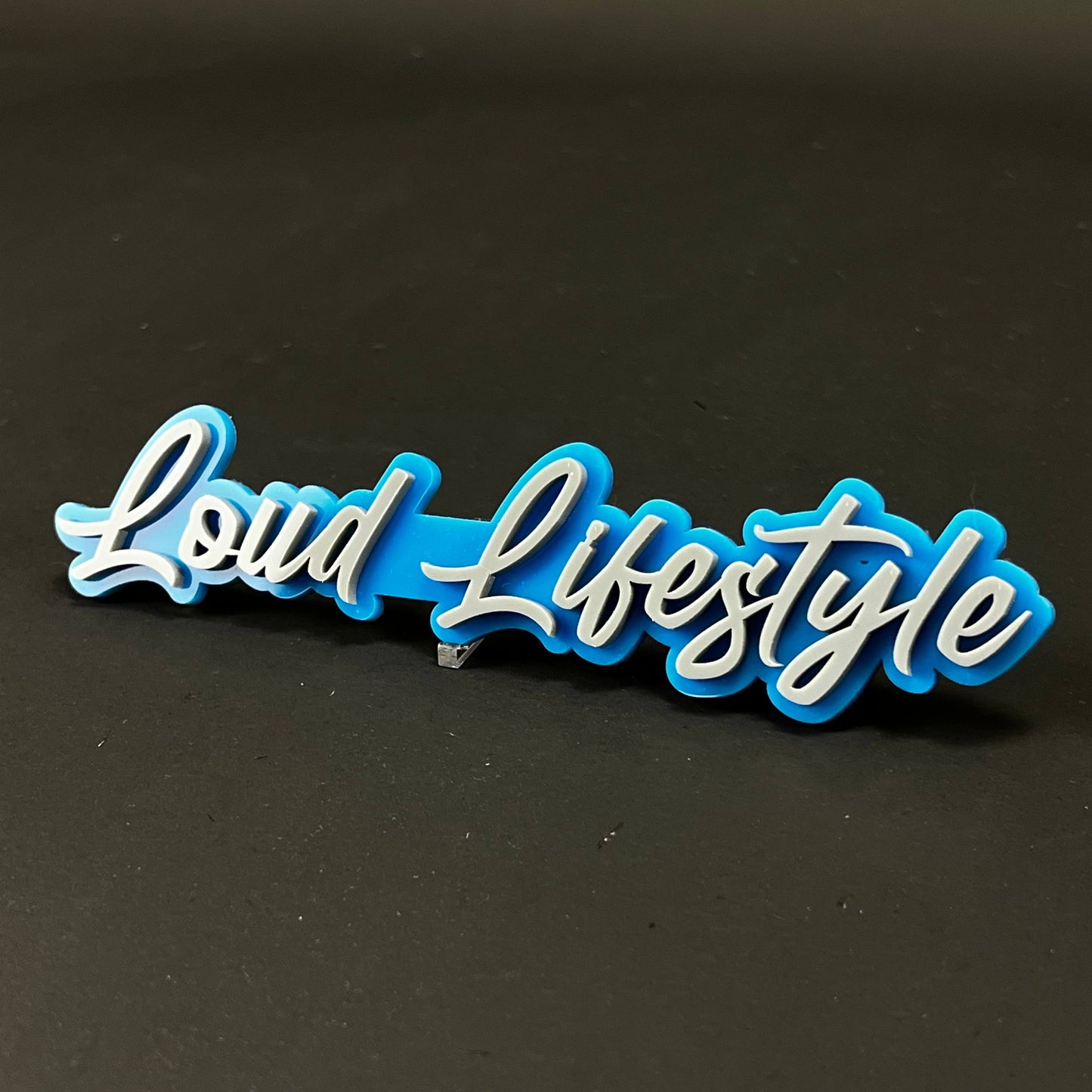 1PC Loud Lifestyle 3D Acrylic Badge - Car Truck Emblem Fender Sticker