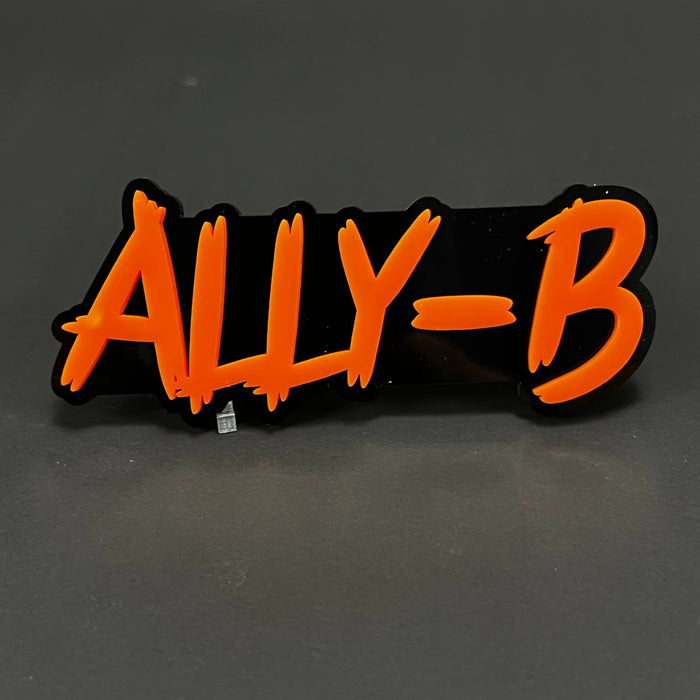 1PC ALLY-B 3D Acrylic Badge - Car Truck Emblem Fender Tailgate Trunk Sticker