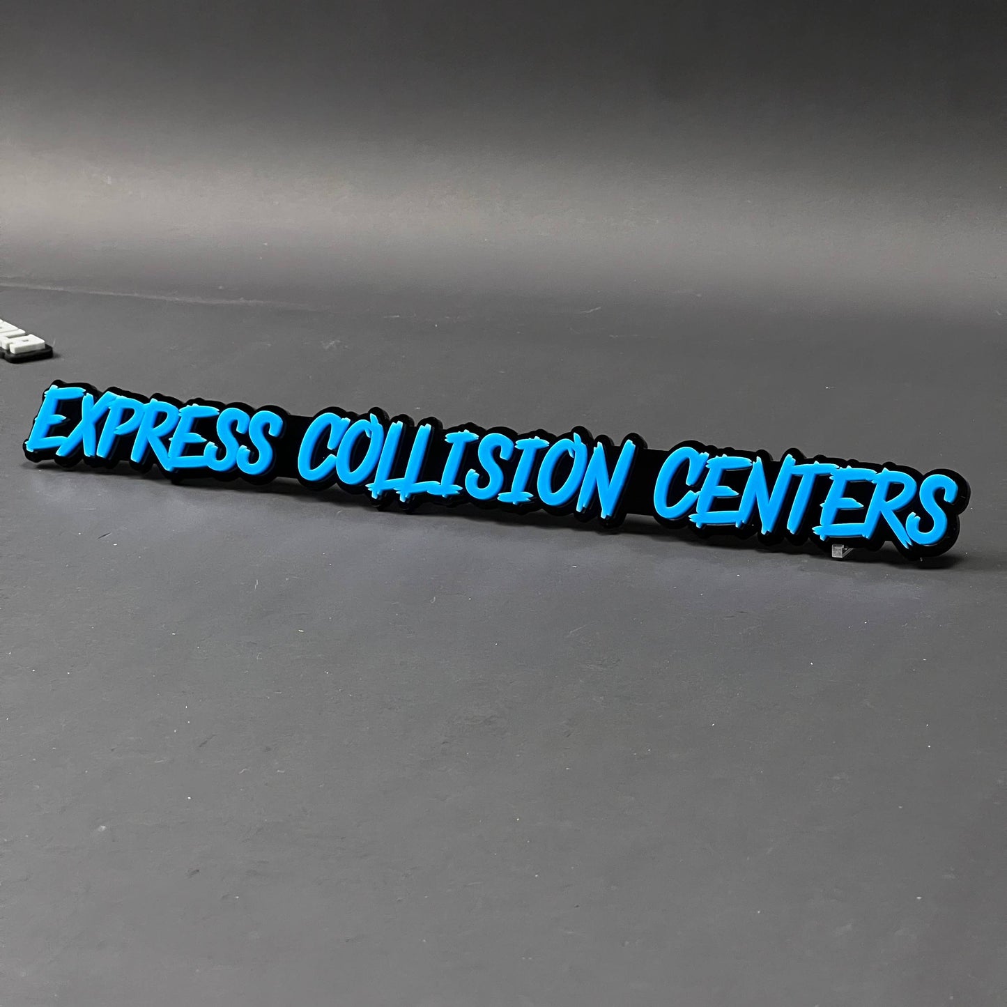 1PC EXPRESS COLLISION CENTERS 3D Acrylic Badge - Car Truck Emblem Fender Sticker