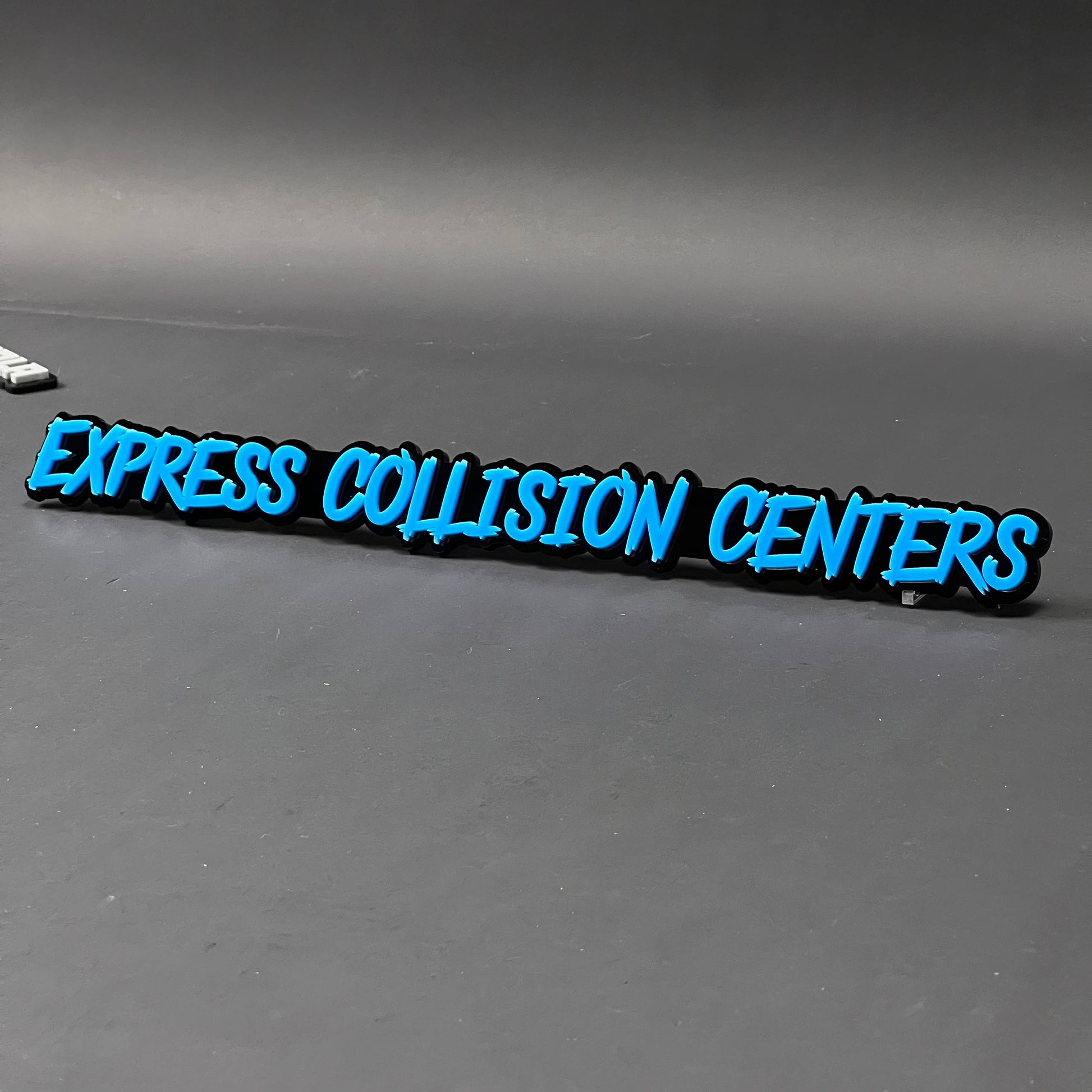 1PC EXPRESS COLLISION CENTERS 3D Acrylic Badge - Car Truck Emblem Fender Sticker
