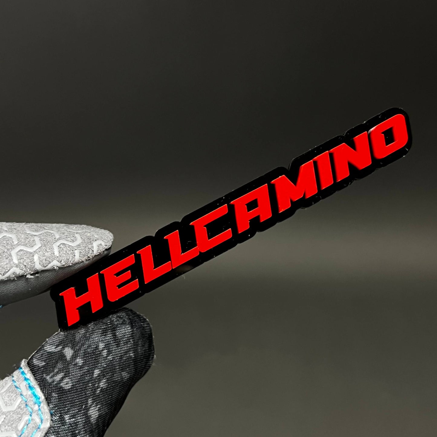 1PC HELLCAMINO 3D Acrylic Badge - Car Truck Emblem Fender Tailgate Trunk Sticker