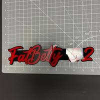 1PC FatBetty 52 3D Acrylic Badge - Car Truck Emblem Fender Sticker