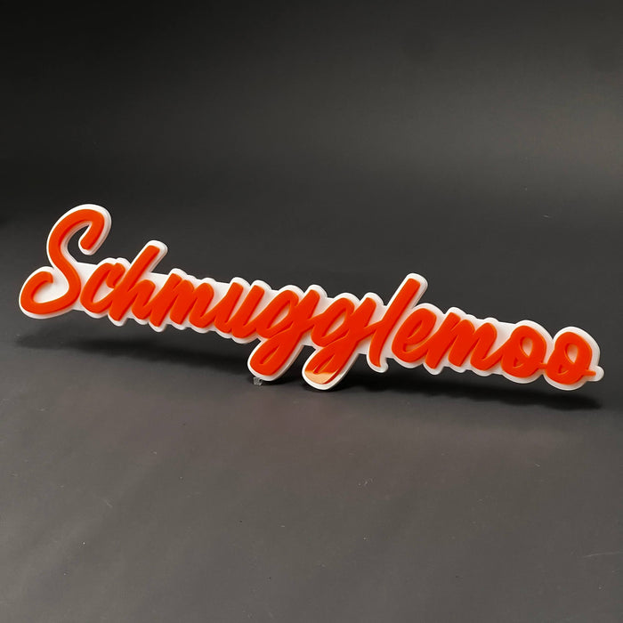 1PC Schmugglemoo 3D Acrylic Badge - Car Truck Emblem Fender Sticker