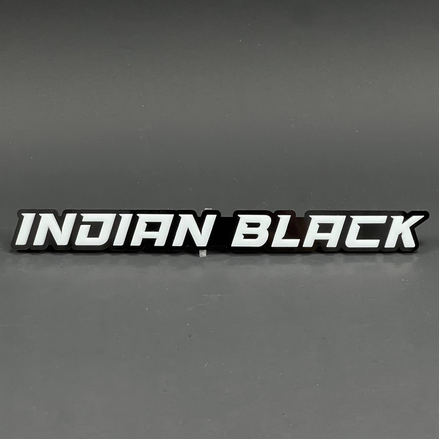 1PC Indian Black 3D Acrylic Badge - Car Truck Emblem Fender Tailgate Trunk Sticker