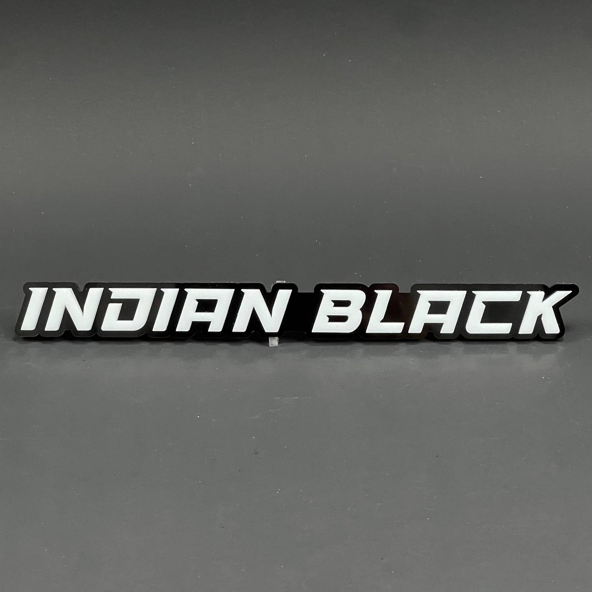 1PC Indian Black 3D Acrylic Badge - Car Truck Emblem Fender Tailgate Trunk Sticker