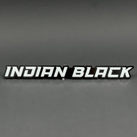 1PC Indian Black 3D Acrylic Badge - Car Truck Emblem Fender Tailgate Trunk Sticker