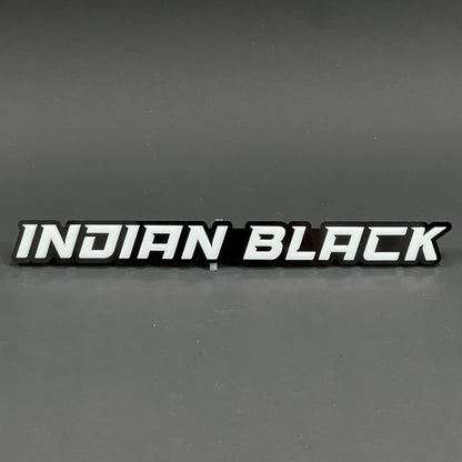 1PC Indian Black 3D Acrylic Badge - Car Truck Emblem Fender Tailgate Trunk Sticker