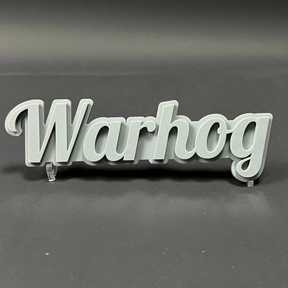 1PC Warhog 3D Acrylic Badge - Car Truck Emblem Fender Tailgate Trunk Sticker