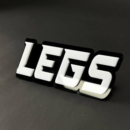 1PC LEGS 3D Acrylic Badge - Car Truck Emblem Fender Tailgate Trunk Sticker