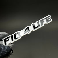 1PC F10 4 LIFE 3D Acrylic Badge - Car Truck Emblem Fender Tailgate Trunk Sticker