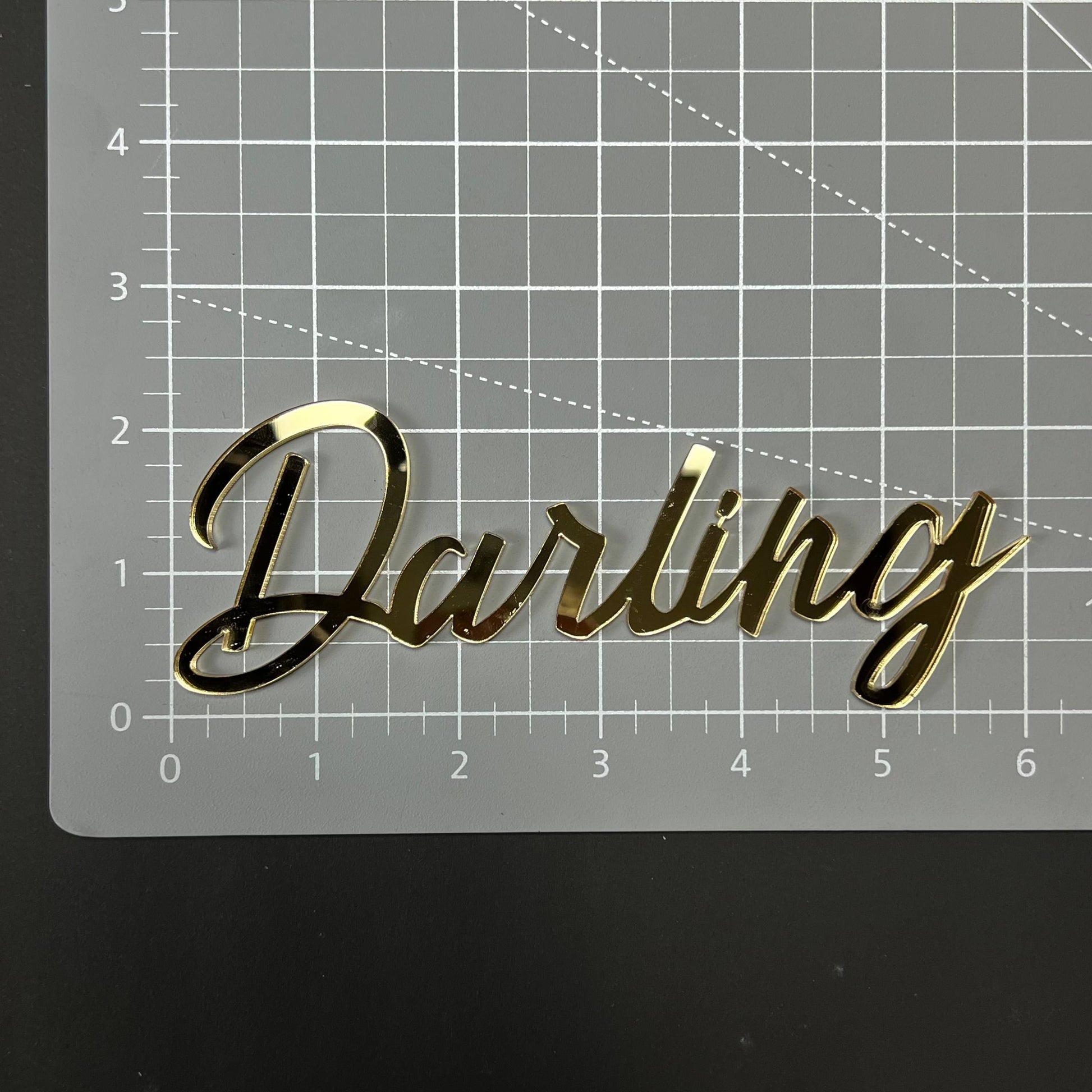 1PC Darling 3D Acrylic Badge - Car Truck Emblem Fender Tailgate Trunk Sticker