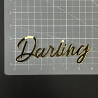1PC Darling 3D Acrylic Badge - Car Truck Emblem Fender Tailgate Trunk Sticker