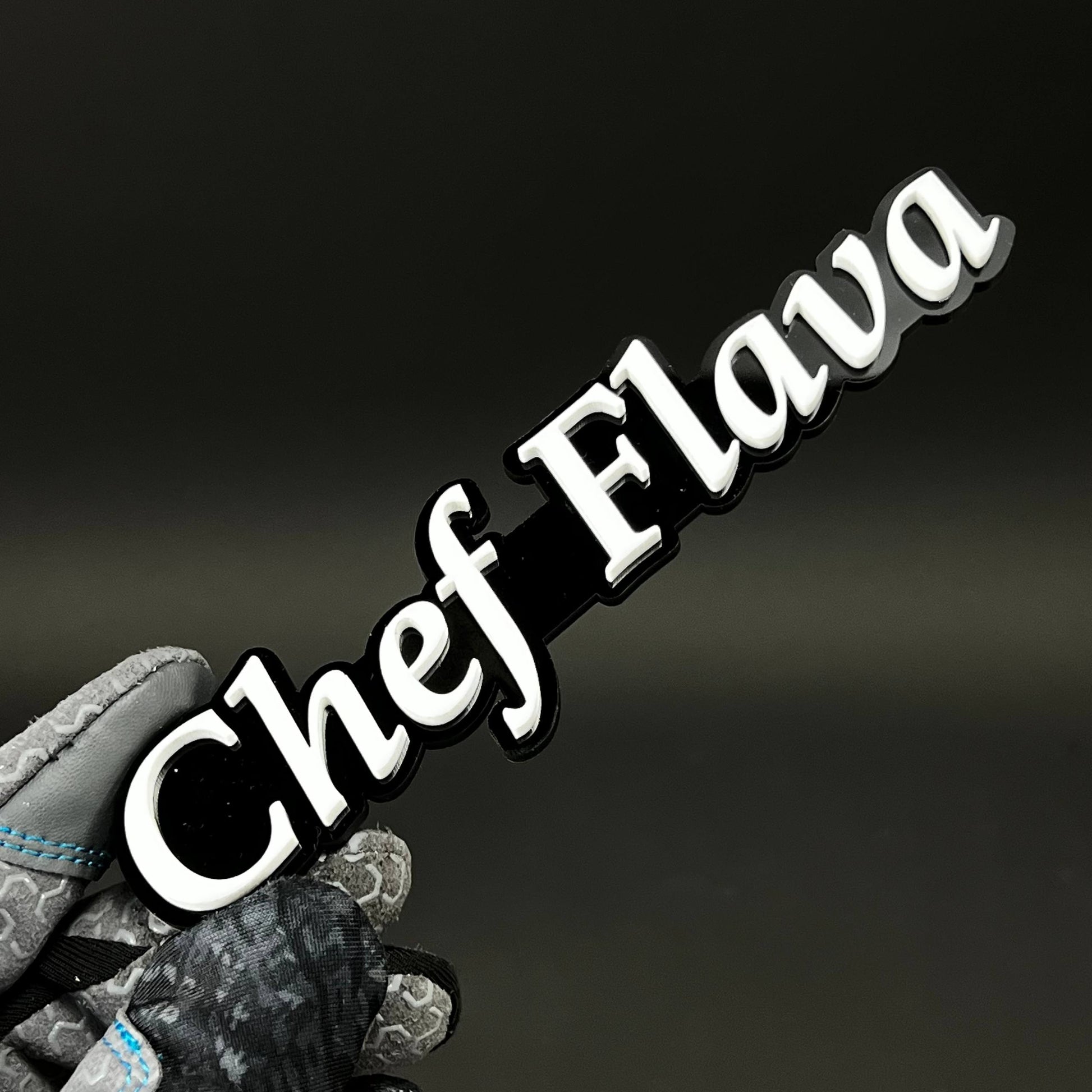 1PC Chef Flava 3D Acrylic Badge - Car Truck Emblem Fender Tailgate Trunk Sticker