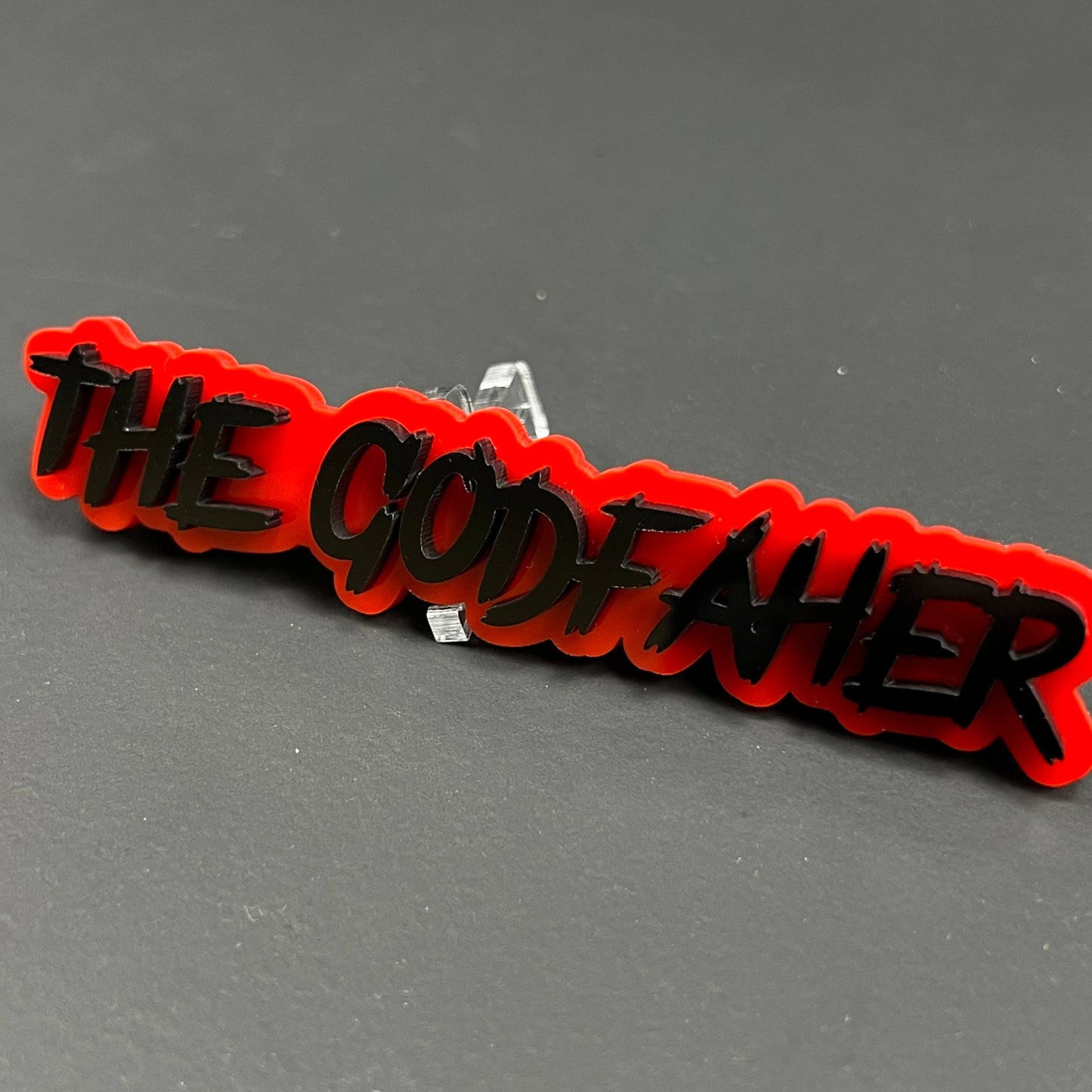 1PC THE GODFATHER 3D Acrylic Badge - Car Truck Emblem Fender Sticker