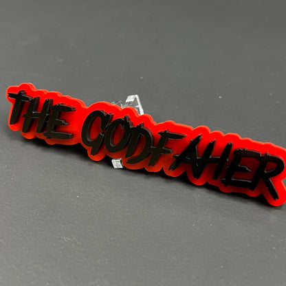 1PC THE GODFATHER 3D Acrylic Badge - Car Truck Emblem Fender Sticker
