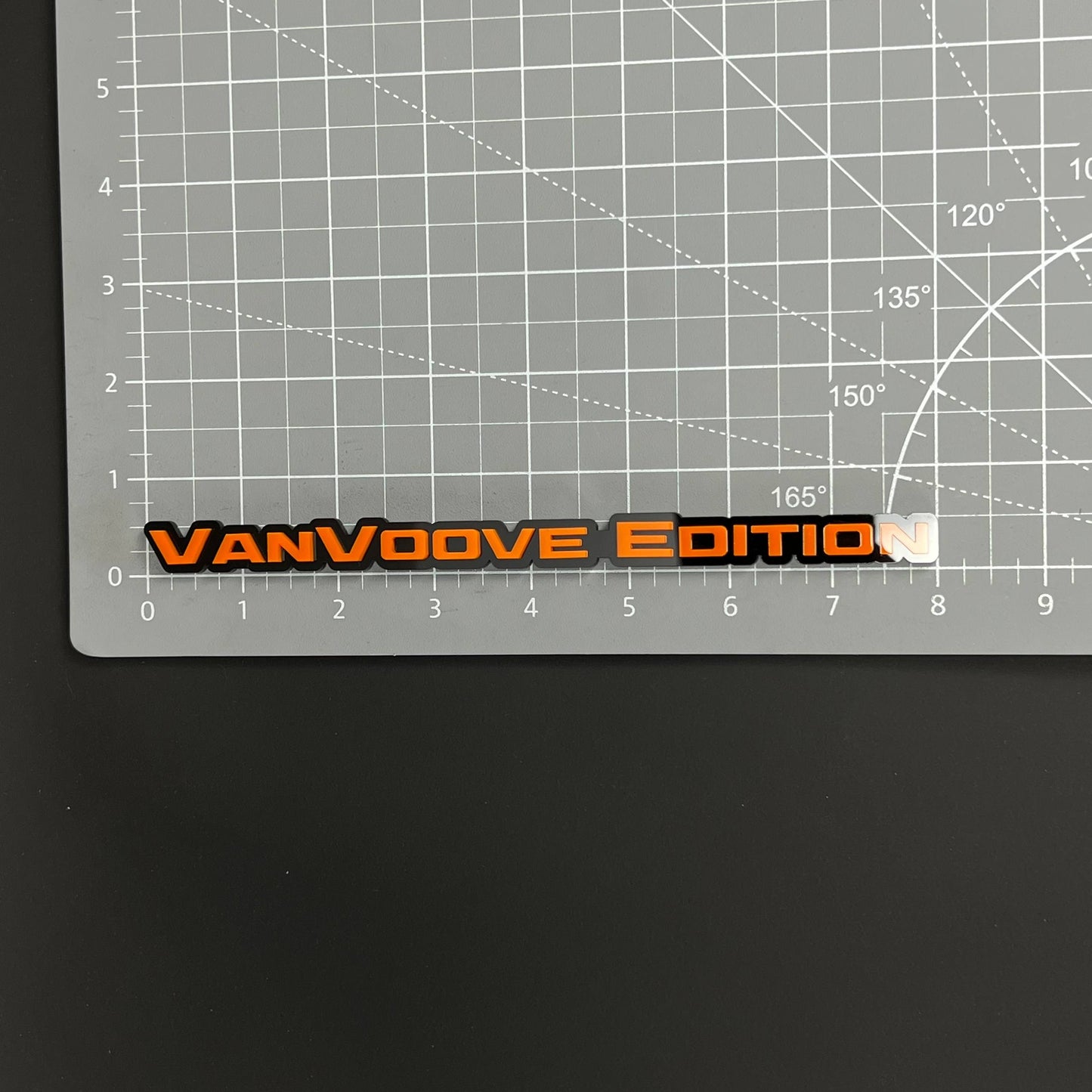 1PC VanVoove Edition 3D Acrylic Badge - Car Truck Emblem Fender Sticker