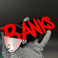 1PC BANKS 3D Acrylic Badge - Car Truck Emblem Fender Tailgate Trunk Sticker