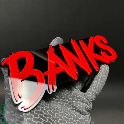1PC BANKS 3D Acrylic Badge - Car Truck Emblem Fender Tailgate Trunk Sticker