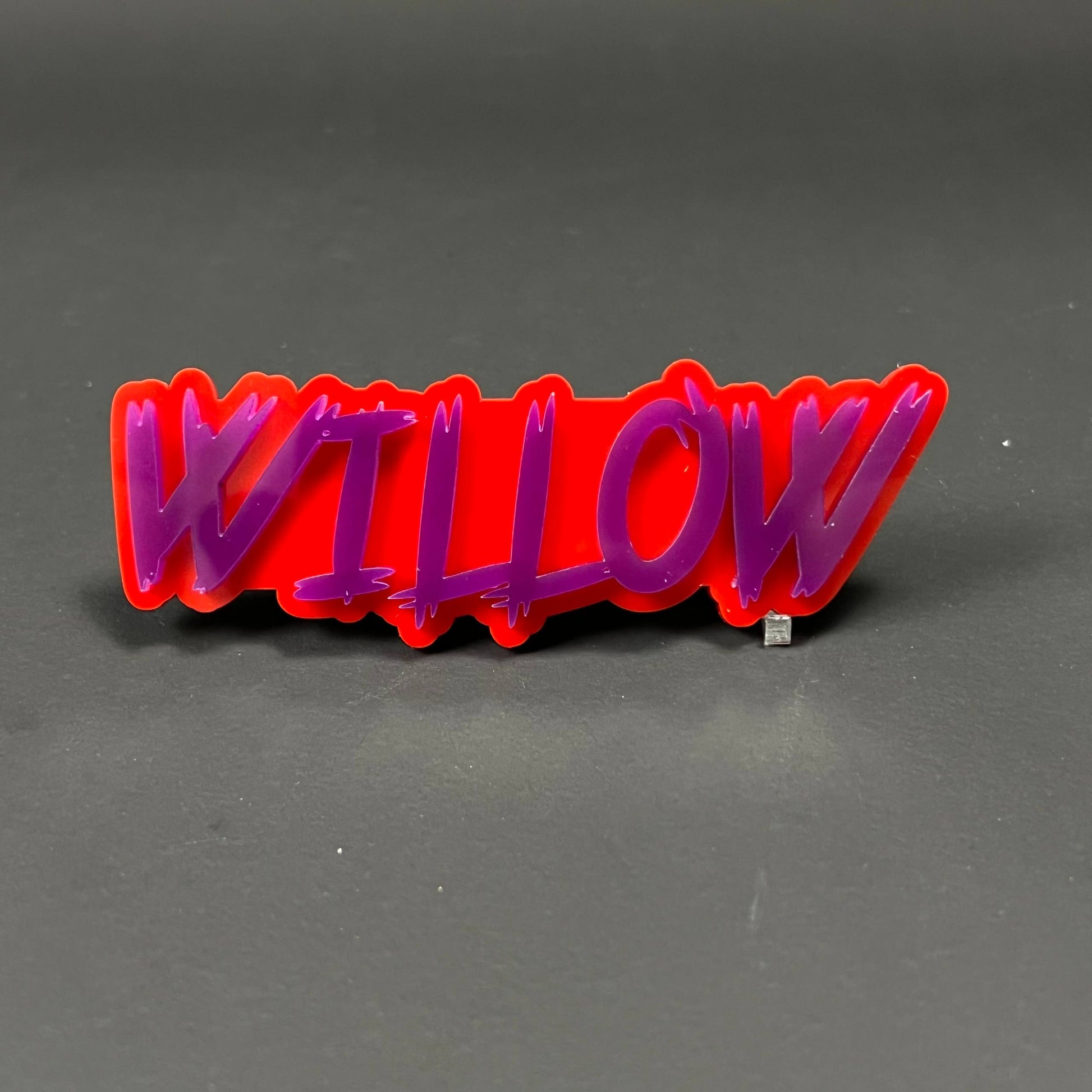 1PC WILLOW 3D Acrylic Badge - Car Truck Emblem Fender Tailgate Trunk Sticker