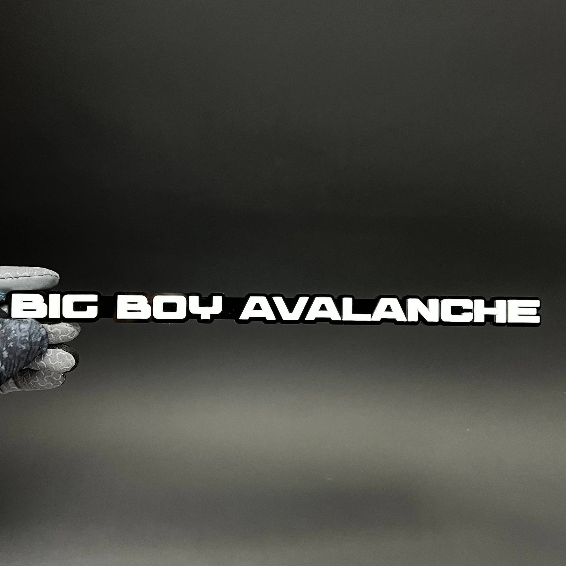 1PC BIG BOY AVALANCHE 3D Acrylic Badge - Car Truck Emblem Fender Sticker