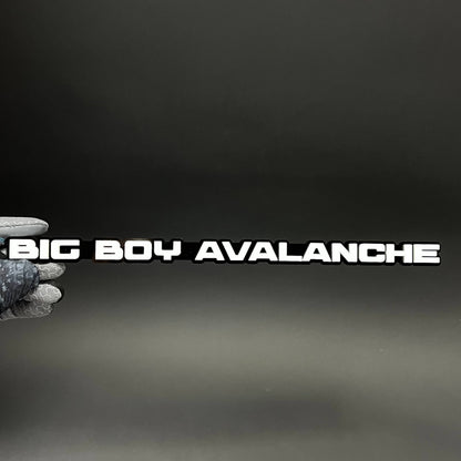 1PC BIG BOY AVALANCHE 3D Acrylic Badge - Car Truck Emblem Fender Sticker