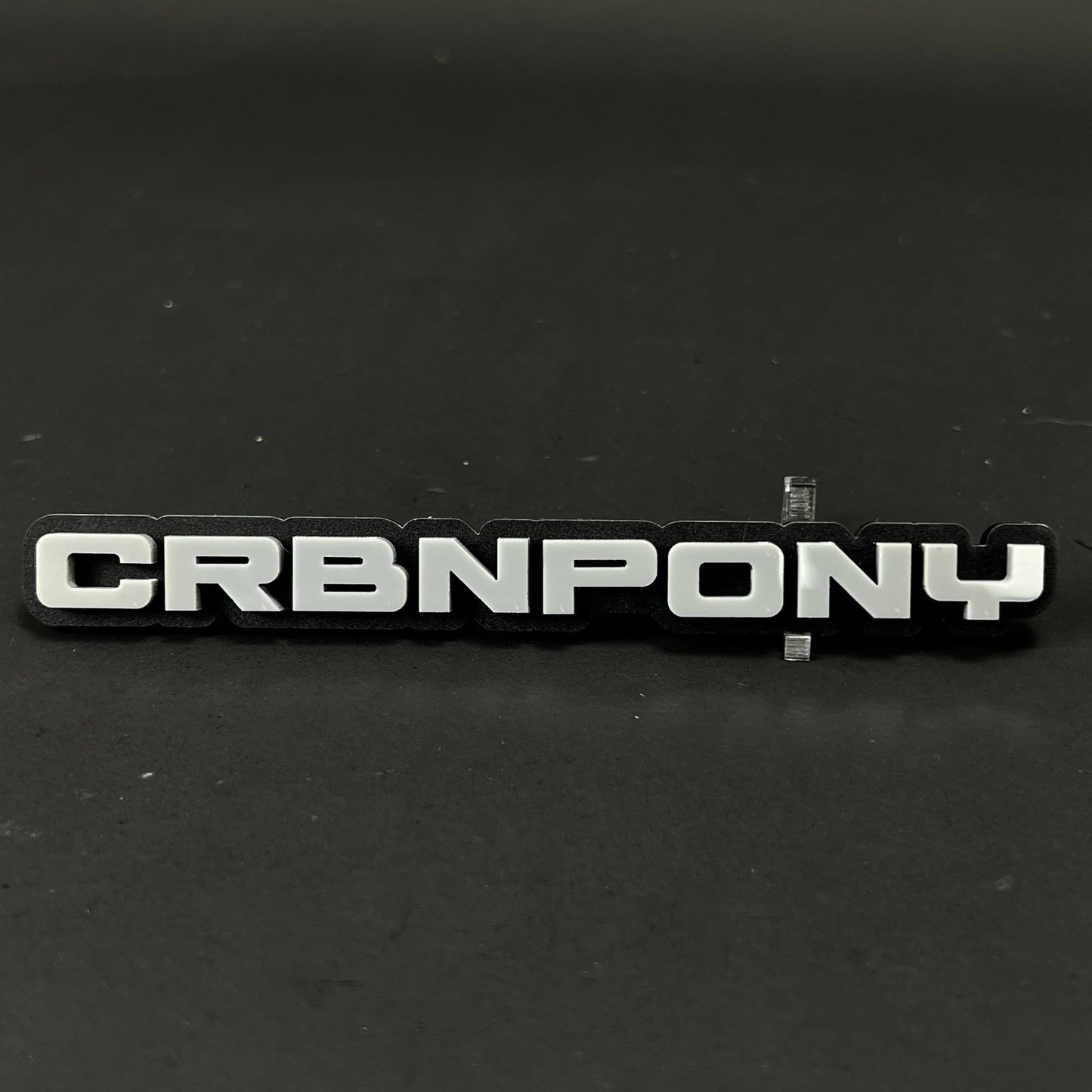1PC CRBNPONY 3D Acrylic Badge - Car Truck Emblem Fender Tailgate Trunk Sticker