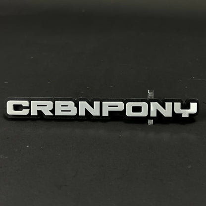 1PC CRBNPONY 3D Acrylic Badge - Car Truck Emblem Fender Tailgate Trunk Sticker