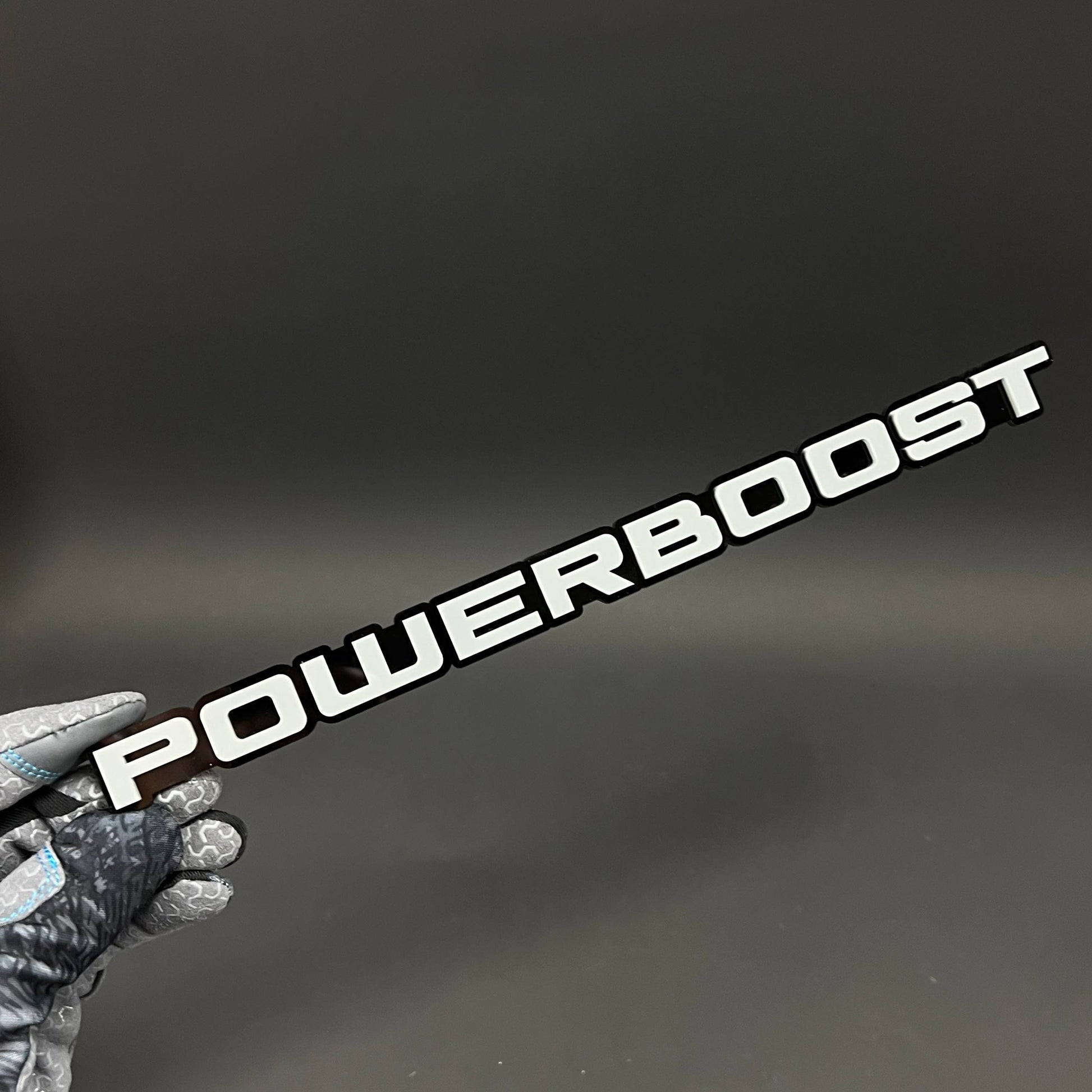 1PC POWERBOOST 3D Acrylic Badge - Car Truck Emblem Fender Tailgate Trunk Sticker