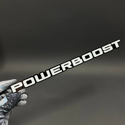 1PC POWERBOOST 3D Acrylic Badge - Car Truck Emblem Fender Tailgate Trunk Sticker