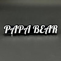 1PC PAPA BEAR 3D Acrylic Badge - Car Truck Emblem Fender Tailgate Trunk Sticker