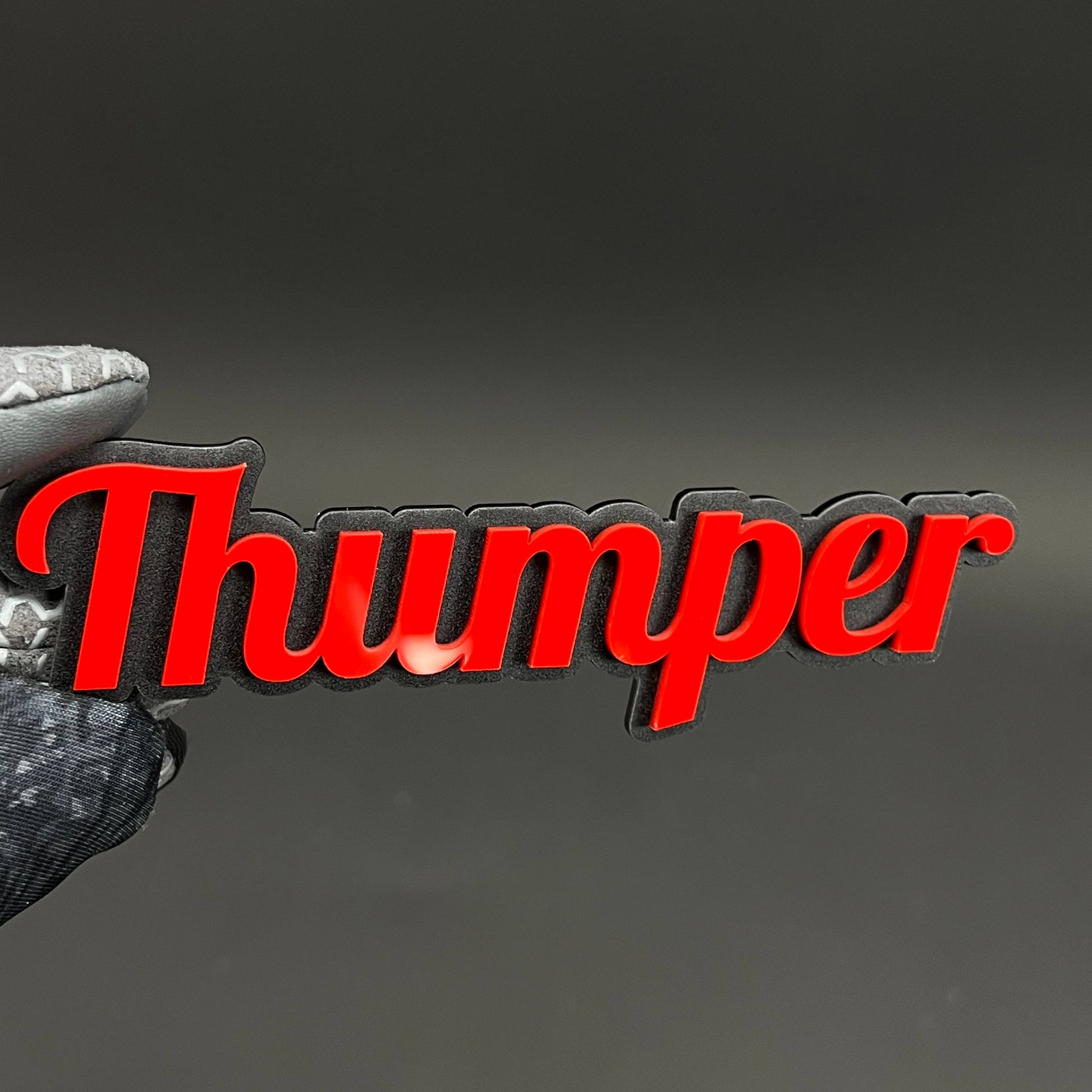 1PC Thumper 3D Acrylic Badge - Car Truck Emblem Fender Tailgate Trunk Sticker