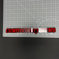 1PC COMFORTABLY NUMB 3D Acrylic Badge - Car Truck Emblem Fender Sticker