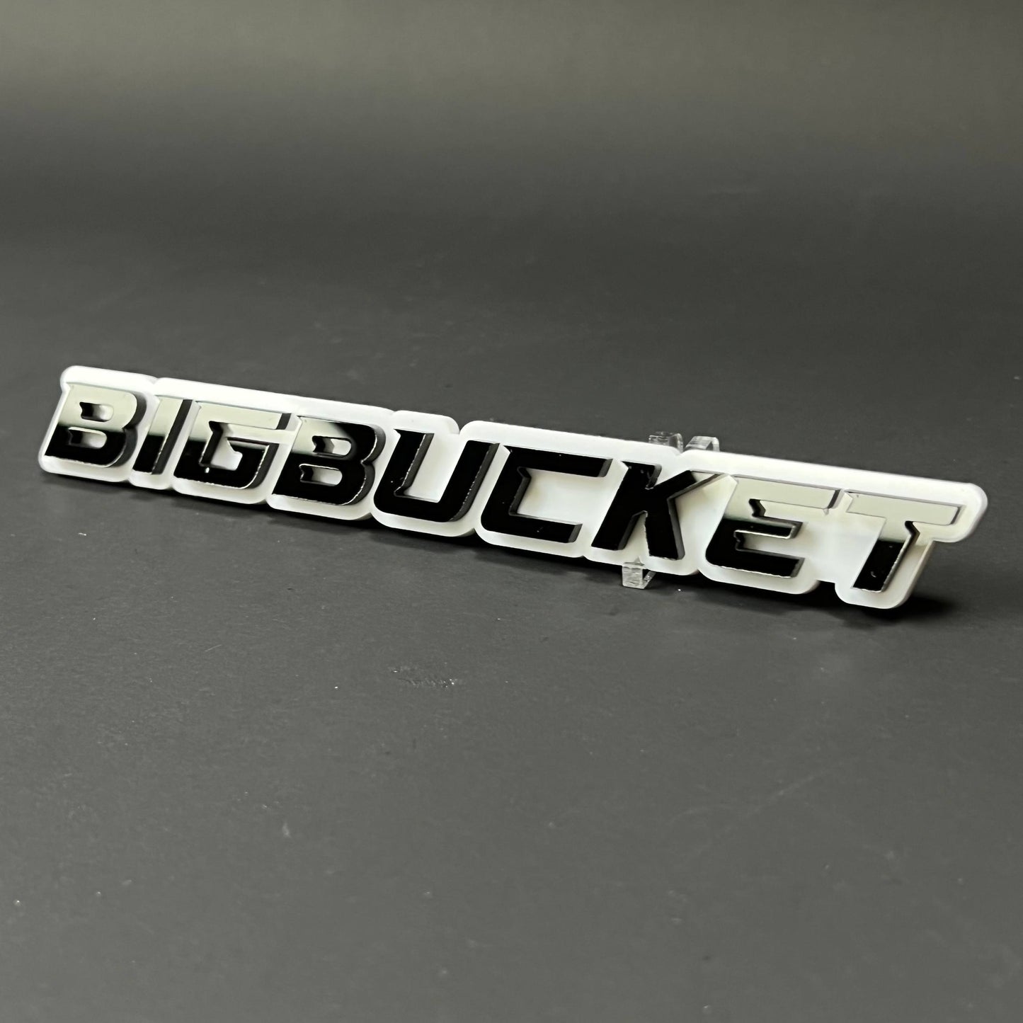 1PC BIGBUCKET 3D Acrylic Badge - Car Truck Emblem Fender Tailgate Trunk Sticker