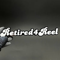 1PC Retired4Reel 3D Acrylic Badge - Car Truck Emblem Fender Sticker