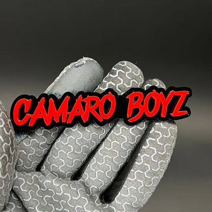 1PC CAMARO BOYZ 3D Acrylic Badge - Car Truck Emblem Fender Sticker