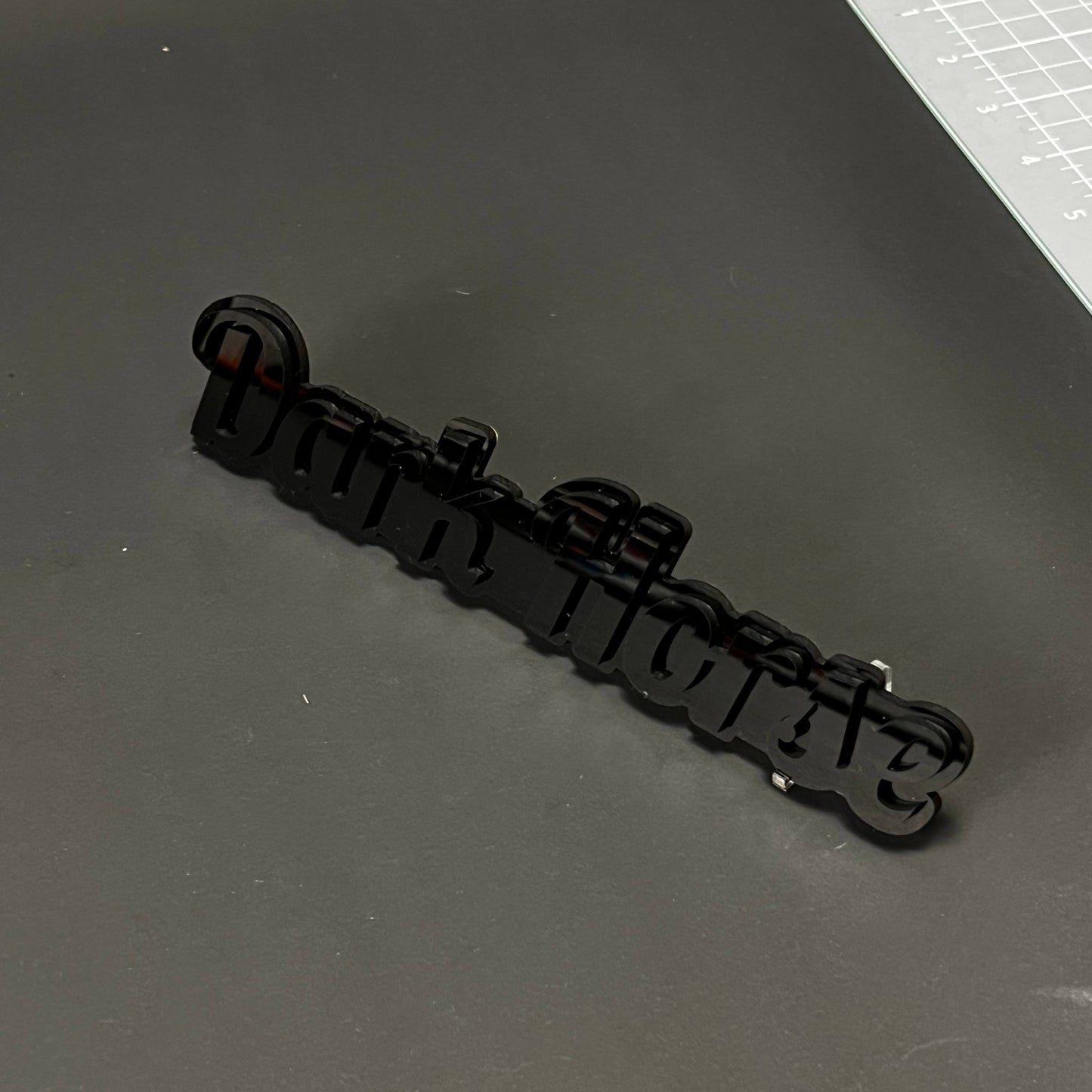 1PC Dark Horse 3D Acrylic Badge - Car Truck Emblem Fender Tailgate Trunk Sticker
