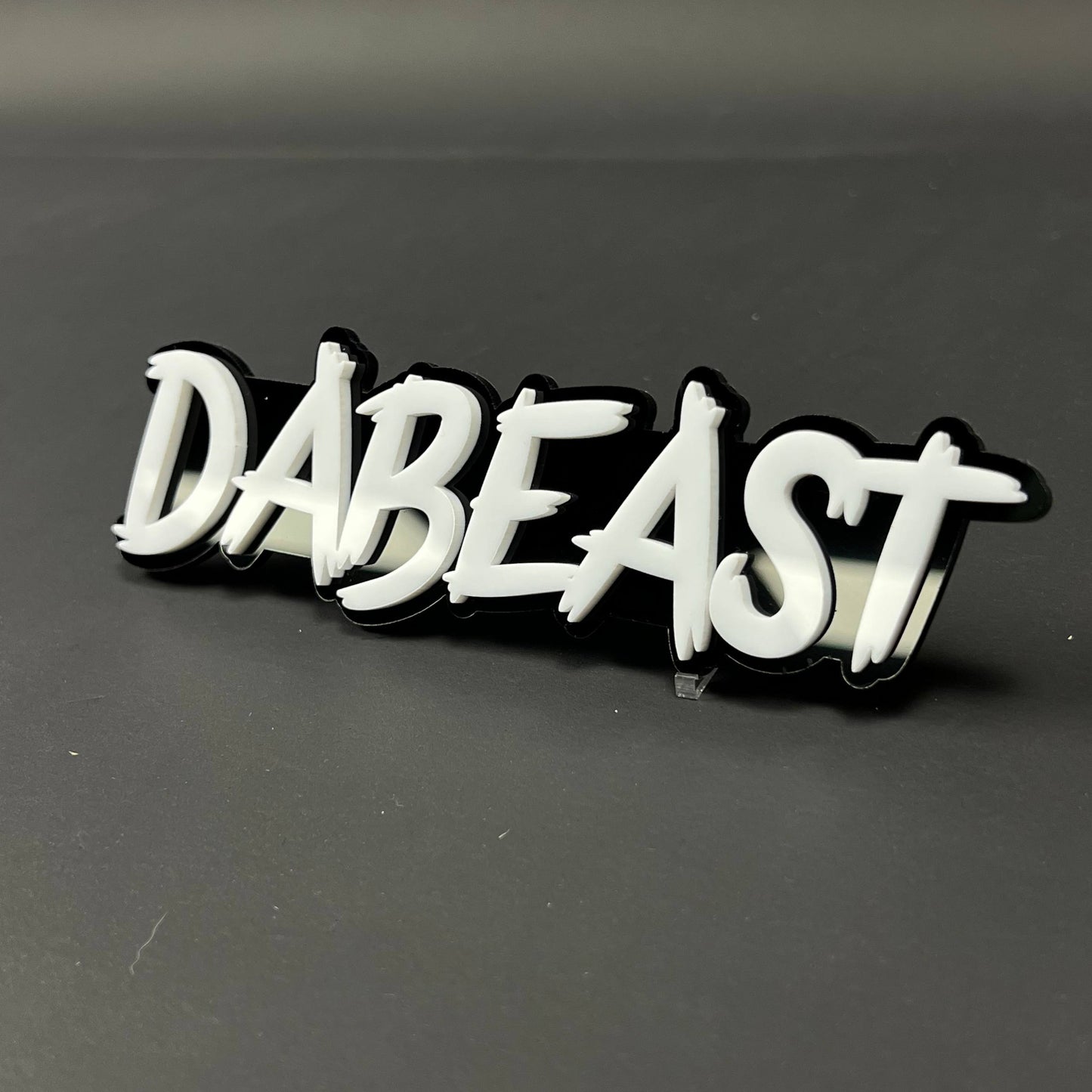 1PC DABEAST 3D Acrylic Badge - Car Truck Emblem Fender Tailgate Trunk Sticker