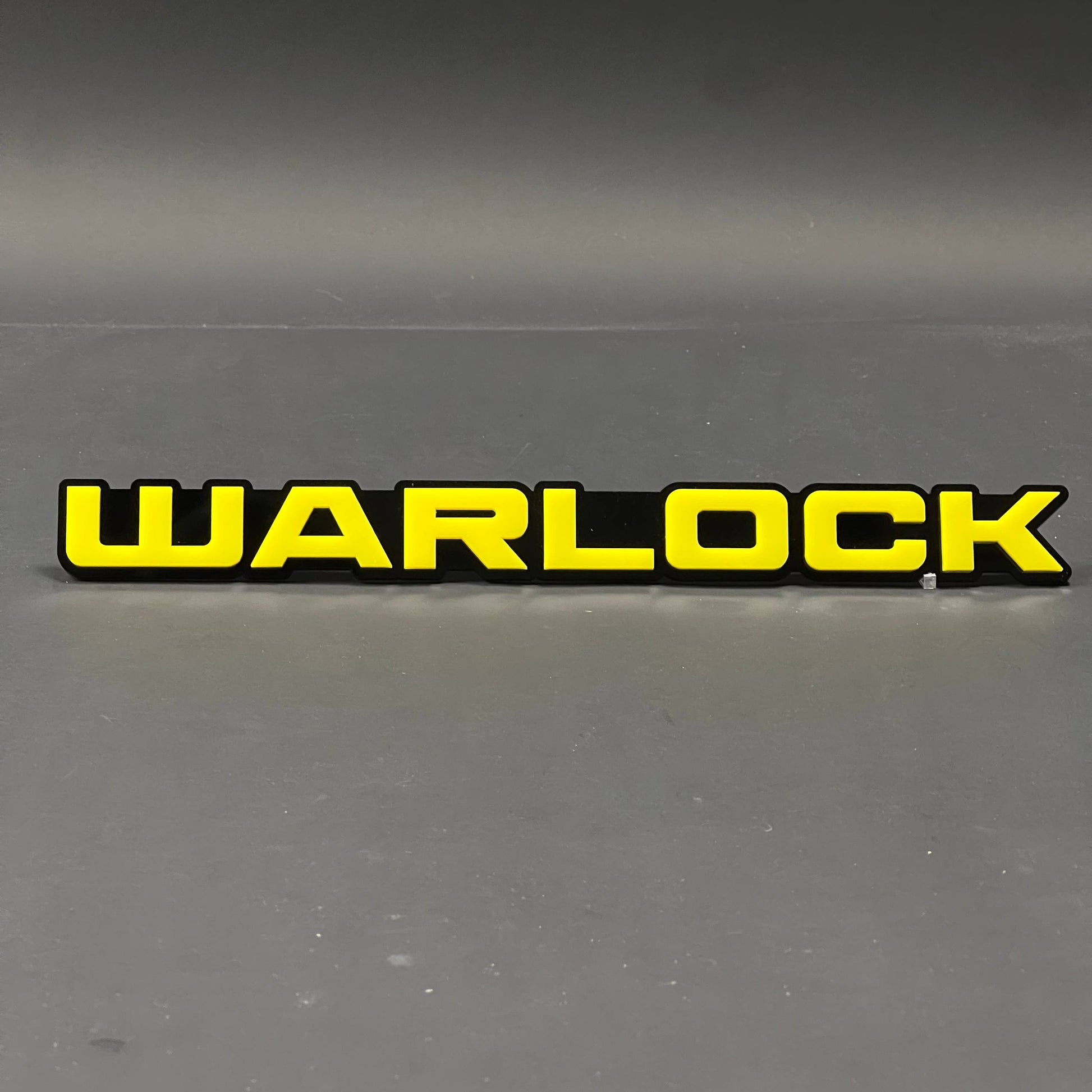 1PC WARLOCK 3D Acrylic Badge - Car Truck Emblem Fender Tailgate Trunk Sticker