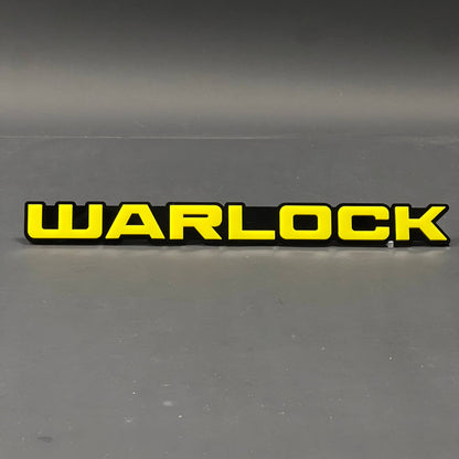 1PC WARLOCK 3D Acrylic Badge - Car Truck Emblem Fender Tailgate Trunk Sticker