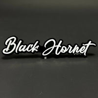 1PC Black Hornet 3D Acrylic Badge - Car Truck Emblem Fender Sticker